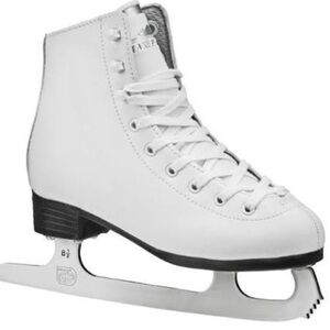 Lake Placid Cascade White Ice Skates Girls Size 3
